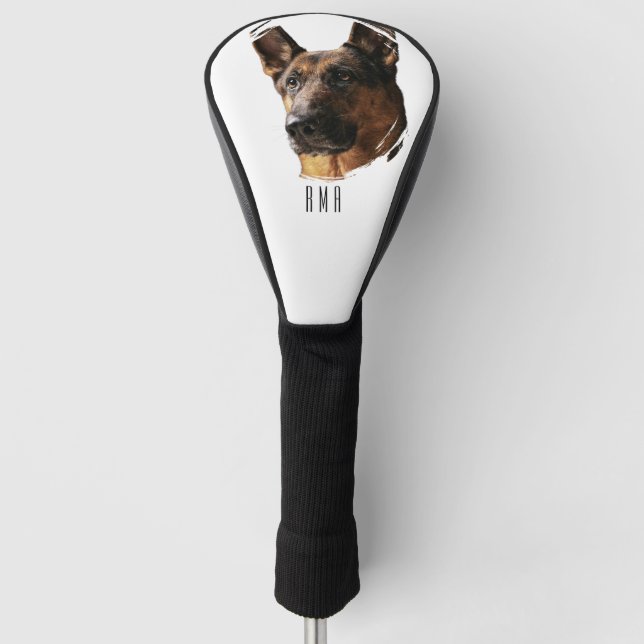German Shepherd Golf Head Cover (Front)