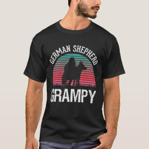 German Shepherd GRAMPY Vintage Dog T-Shirt