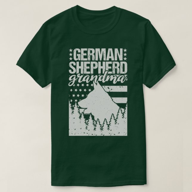 German Shepherd Grandma 1 T-Shirt (Design Front)