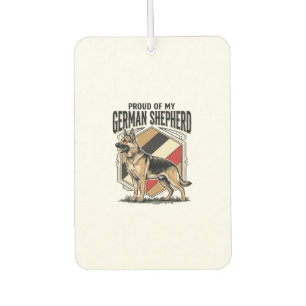 German Shepherd Graphic Vintage Engraving Dog Love Car Air Freshener