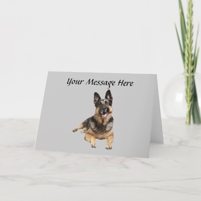 German Shepherd Greeting Card (Front)