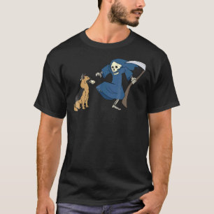 German Shepherd Grim Reaper Halloween Dog T-Shirt