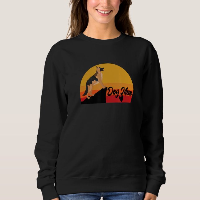 German Shepherd GSD Dog  Mom Dad Pet Cute  Puppy 3 Sweatshirt (Front)