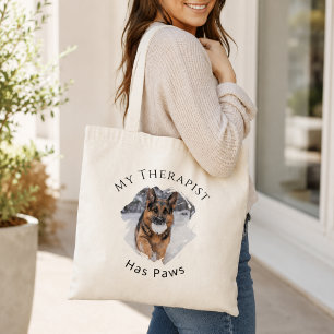 German Shepherd GSD Photo Quite Joke Tote Bag