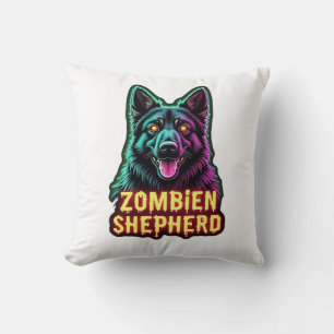 German Shepherd GSD Shep Zombie Dog Halloween Esse Cushion