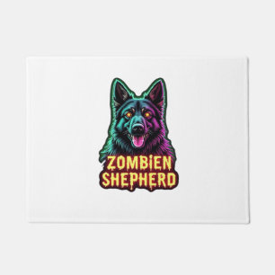 German Shepherd GSD Shep Zombie Dog Halloween Esse Doormat