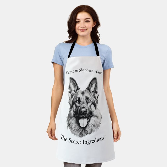 German Shepherd Hair the Secret Ingredient Apron (Worn)