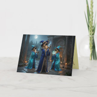 German Shepherd Halloween Card