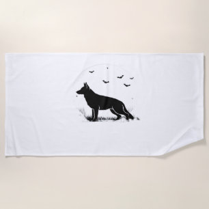 German Shepherd Halloween Costume  My German Sheph Beach Towel