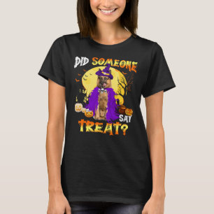 German Shepherd Halloween Did Someone Say Treat T-Shirt