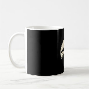 German Shepherd Halloween Dinosaur Moon Silhouette Coffee Mug
