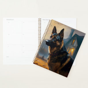 German Shepherd Halloween Scary Planner