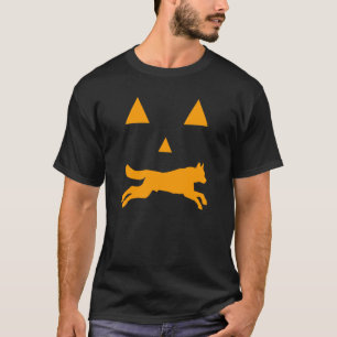 German Shepherd Halloween Spooky Face Dog Classic T-Shirt