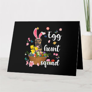 German Shepherd Happy Easter Day Easter Colourful  Card