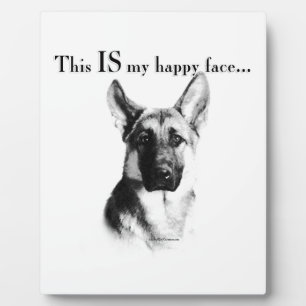 German Shepherd Happy Face Plaque