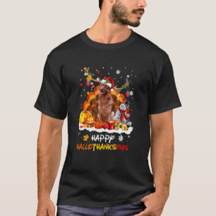 German Shepherd Happy Hallothanksmas T-Shirt