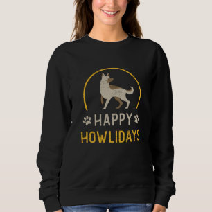 German Shepherd Happy Howlidays Dog Vintage Funny Sweatshirt
