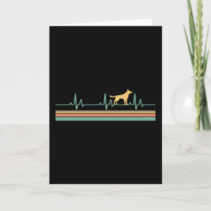 German shepherd heart beat card