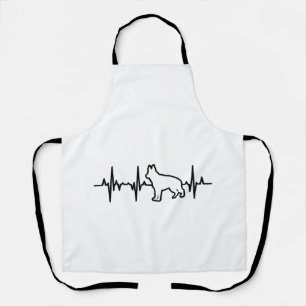 German Shepherd Heartbeat Apron
