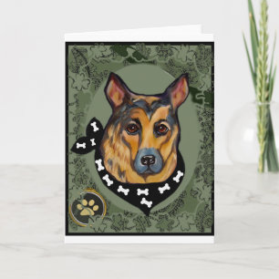 GERMAN SHEPHERD HOLIDAY CARD