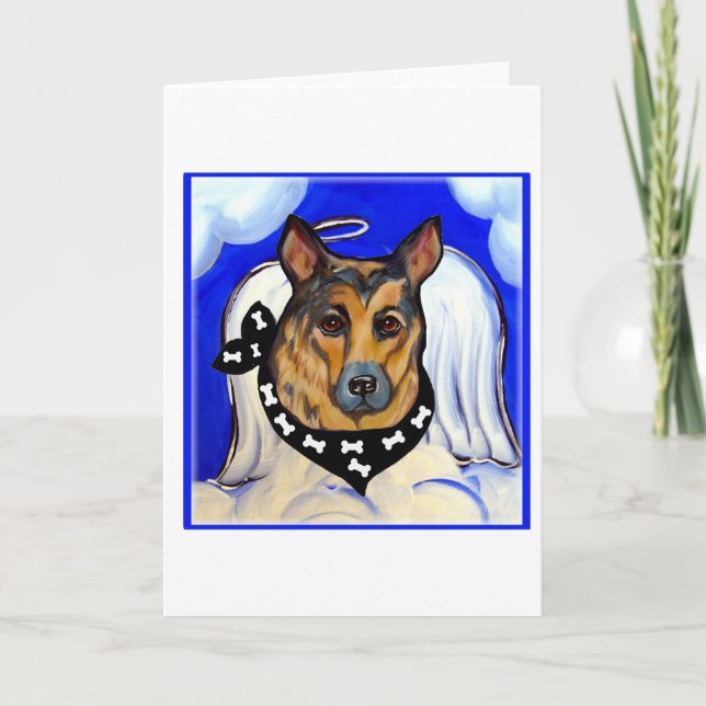 GERMAN SHEPHERD HOLIDAY CARD (Front)