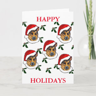 GERMAN SHEPHERD HOLIDAY CARD