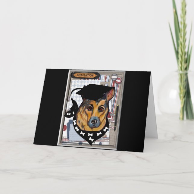 GERMAN SHEPHERD HOLIDAY CARD (Front)