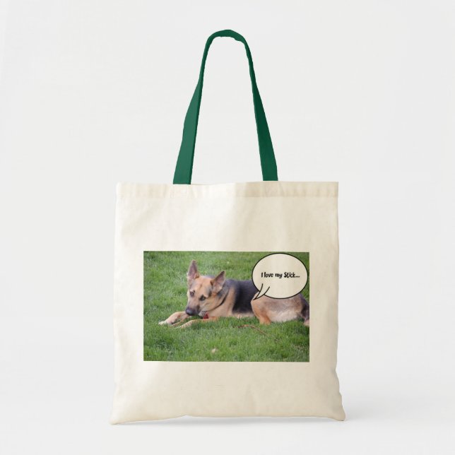 German shepherd Humour Tote Bag (Front)