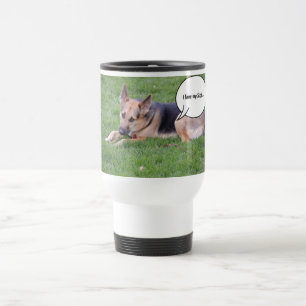 German shepherd Humour Travel Mug