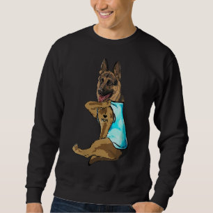 German Shepherd I Love Mum Tattoo Sweatshirt