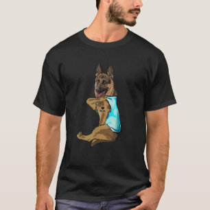 German Shepherd I Love Mum Tattoo T-Shirt