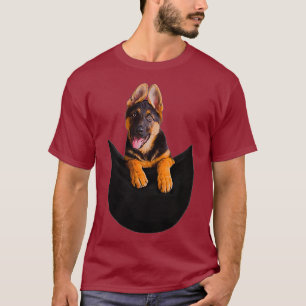 German Shepherd In Pocket Puppy Cute Dog Lovers T-Shirt