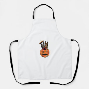 German Shepherd in Scary Pumpkin - Dog Lovers Hall Apron