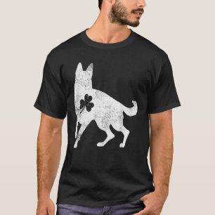 German Shepherd Irish Clover St Patrick Day Dog Gi T-Shirt