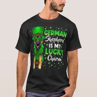 German Shepherd Is My Lucky Charm St Patricks Day  T-Shirt