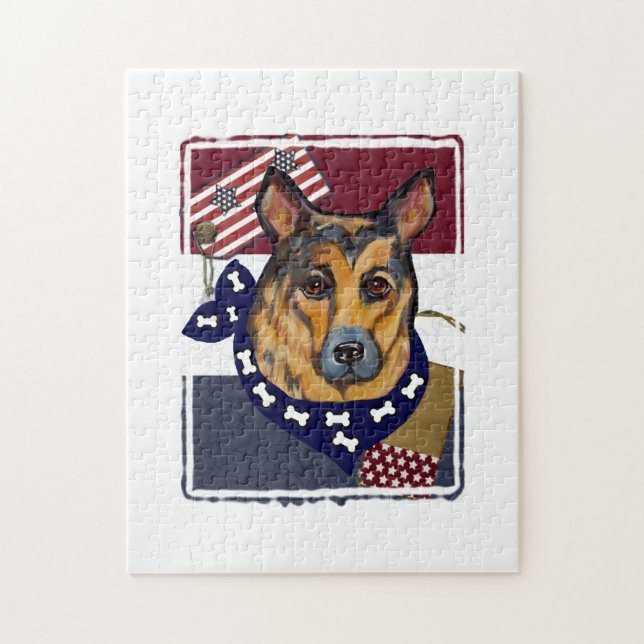 GERMAN SHEPHERD JIGSAW PUZZLE (Vertical)