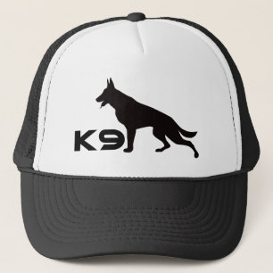 German Shepherd K9 Black Trucker Hat