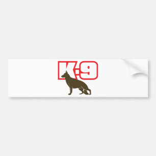 German Shepherd K-9 Bumper Sticker