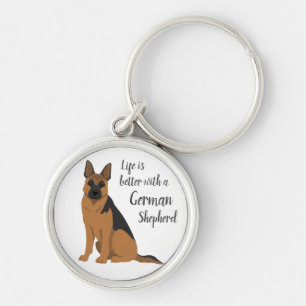German Shepherd Key keychain. Any coat color of yo Ring