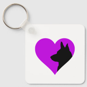 German Shepherd Key Ring
