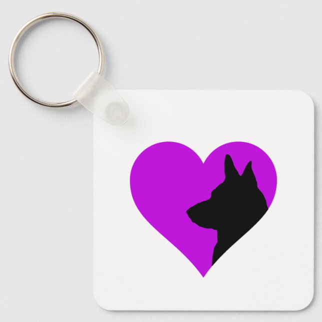 German Shepherd   Key Ring (Front)