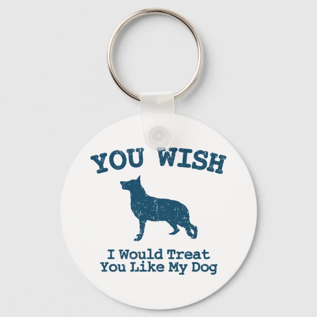 German Shepherd Key Ring (Front)