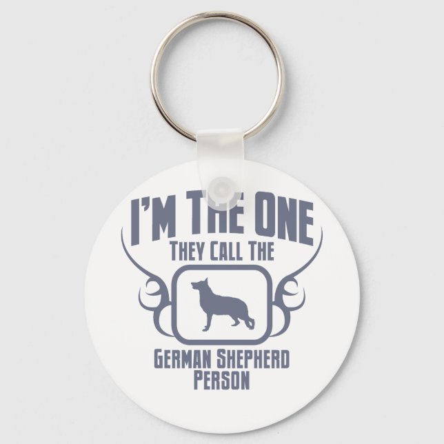 German Shepherd Key Ring (Front)