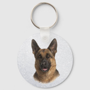 German Shepherd Key Ring