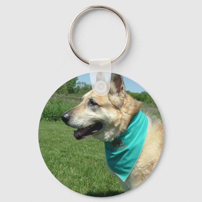German Shepherd Key Ring (Front)