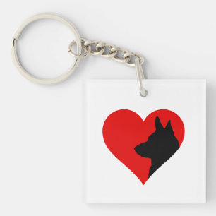 German Shepherd Key Ring