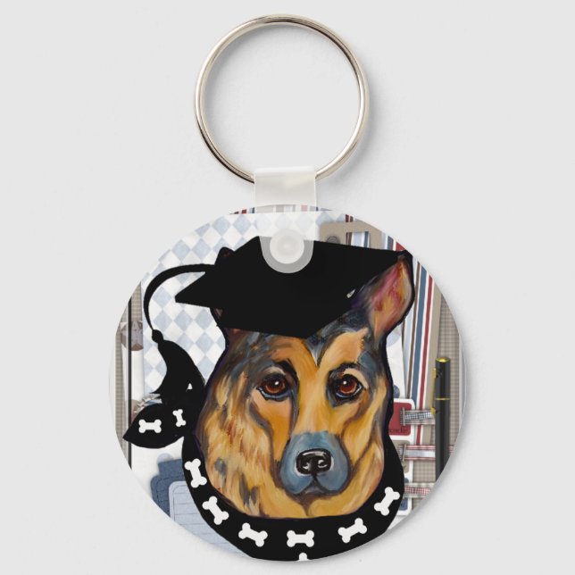 GERMAN SHEPHERD KEY RING (Front)