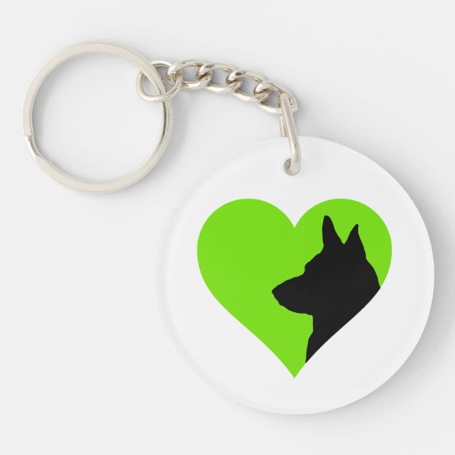 German Shepherd   Key Ring (Front)