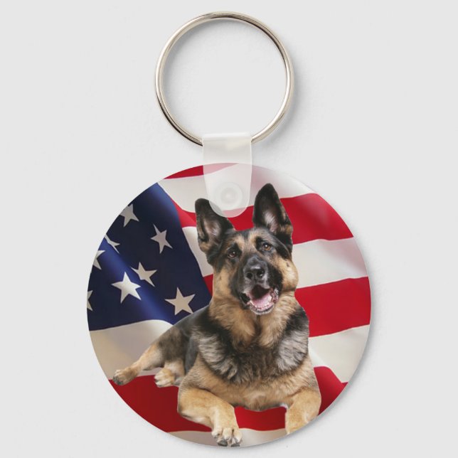 German Shepherd Keychain (Front)