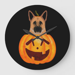 German Shepherd Large Clock